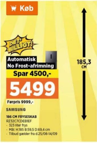 Power Samsung fryseskab tilbud