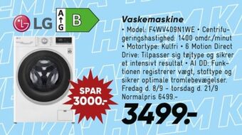 Bilka Lg vaskemaskine tilbud