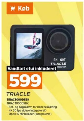 Power Triacle videokamera tilbud