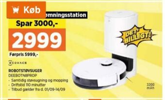 Power Ecovacs robotstøvsuger tilbud