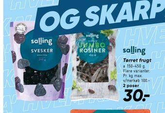 Bilka Salling svesker tilbud