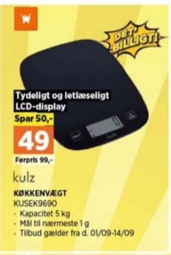 Kulz køkkenvægt