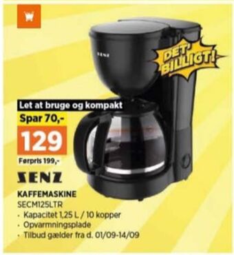 Power Senz kaffemaskine tilbud