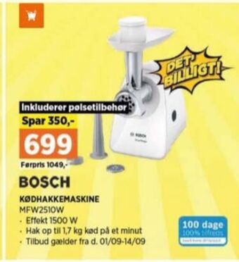 Power Bosch kødhakker tilbud