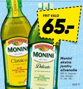 Bilka Monini olivenolie tilbud