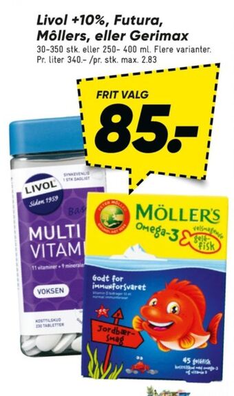 Bilka Livol multi vitaminer tilbud