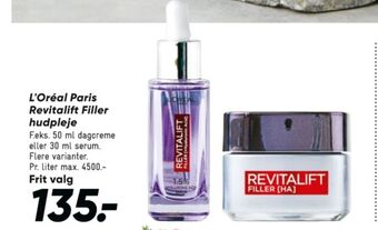 Bilka Revitalift creme tilbud
