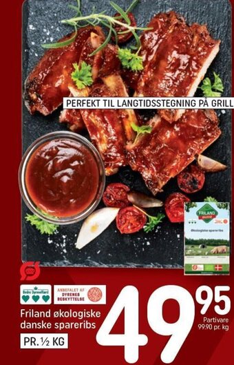 REMA 1000 Friland økologiske danske spareribs tilbud