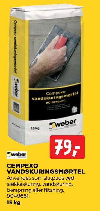 jem & fix Cempexo vandskuringsmørtel tilbud