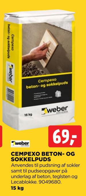 jem & fix Cempexo beton- og sokkelpuds tilbud