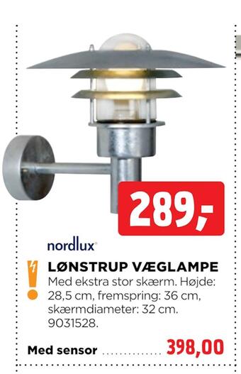jem & fix Lønstrup væglampe tilbud