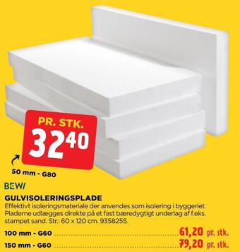 Gulvisoleringsplade