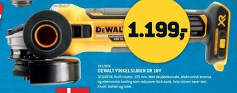 XL-BYG DEWALT VINKELSLIBER XR 18V tilbud