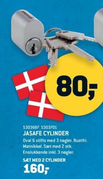 XL-BYG JASAFE CYLINDER tilbud