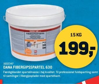 XL-BYG DANA FIBERGIPSSPARTEL 630 tilbud