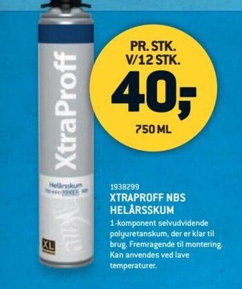 XL-BYG XTRAPROFF NBS HELÅRSSKUM tilbud