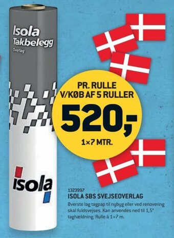 XL-BYG ISOLA SBS SVEJSEOVERLAG tilbud