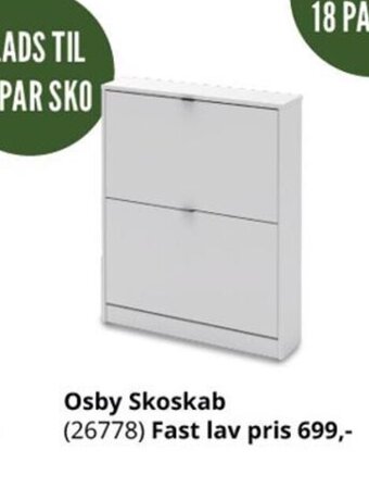 My Home Osby Skoskab (26778) tilbud