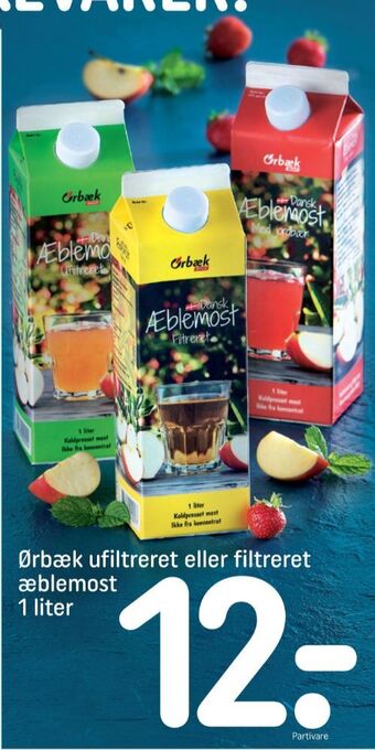REMA 1000 Ørbæk æblemost filtreret tilbud
