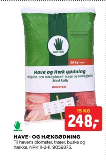 jem & fix Grønne fingre gødning tilbud
