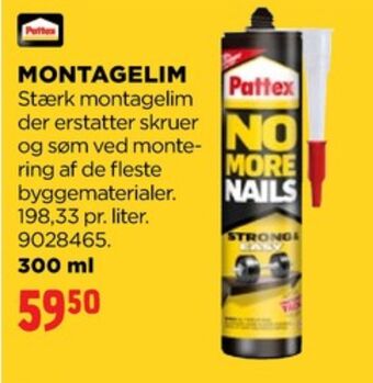 jem & fix Pattex montagelim tilbud