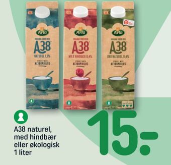 REMA 1000 Arla a-38 mild hindbær tilbud
