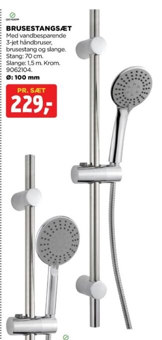 jem & fix Geyser brusestangsæt tilbud
