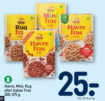 REMA 1000 Havrefras morgenmadsprodukt tilbud