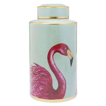 Kare Krukke m/flamingoer, 39 cm tilbud