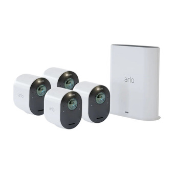 Arlo ultra 2 sikkerhedssystem med 4 kameraer