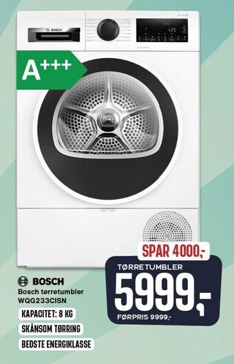 Skousen Bosch tørretumbler tilbud