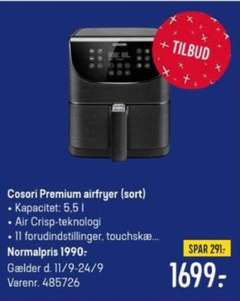 Elgiganten Cosori airfryer tilbud