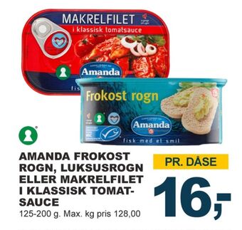 Amanda seafood makrel
