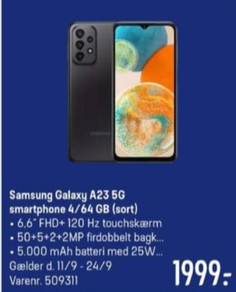 Elgiganten Galaxy a23 mobiltelefon tilbud