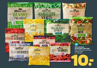 Netto Harvest Best grøntsager eller bær tilbud