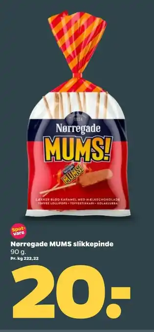 Nørregade MUMS slikkepinde