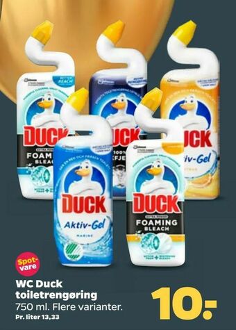 Netto WC Duck toiletrengøring tilbud