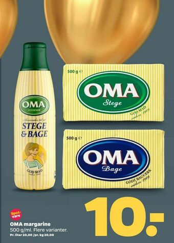 Netto OMA margarine tilbud