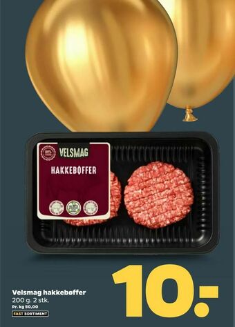 Netto Velsmag hakkebøffer tilbud