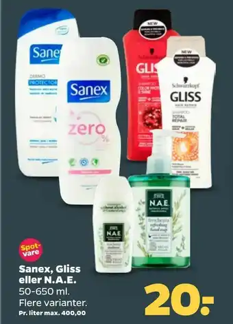 Sanex, Gliss eller N.A.E