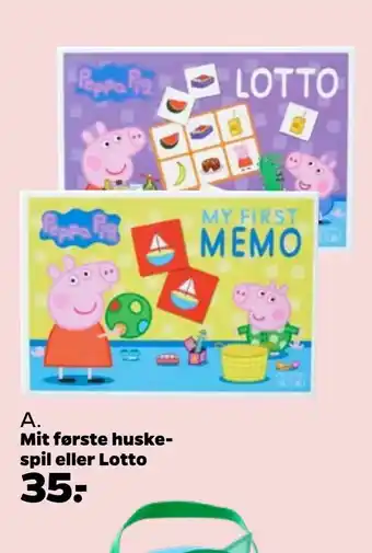 Netto Mit første huskespil eller Lotto tilbud
