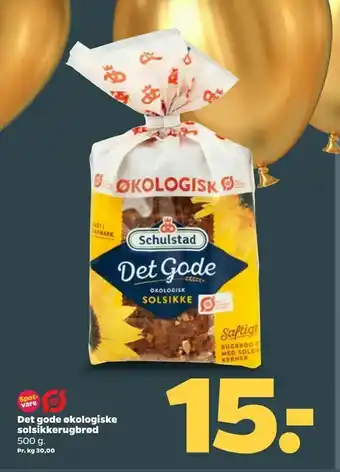 Netto Det gode økologiske solsikkerugbrød tilbud