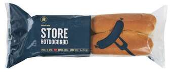 Rema 1000 Store hotdogbrød, 360 g tilbud