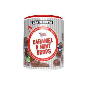 Caramel & mint drops, 200 g