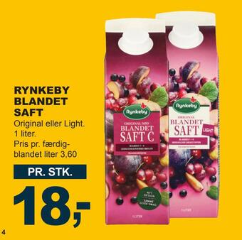 Let-Køb Rynkeby blandet saft tilbud