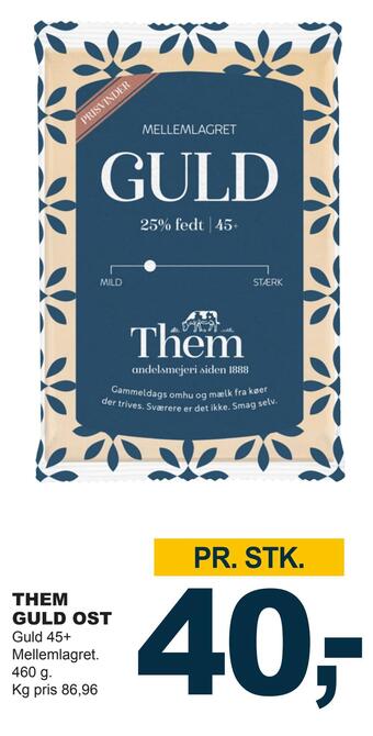Let-Køb Them guld ost tilbud