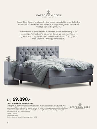 SENG Carpe diem sandö kontinentalseng tilbud