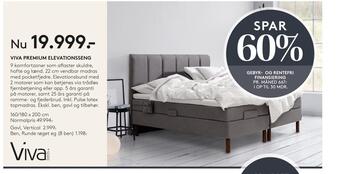 SENG Viva premium elevationsseng tilbud