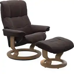 Ilva Stressless mayfair m. classic stel lænestol og fodskammel tilbud
