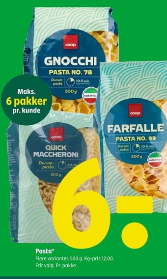 Coop 365 Pasta tilbud